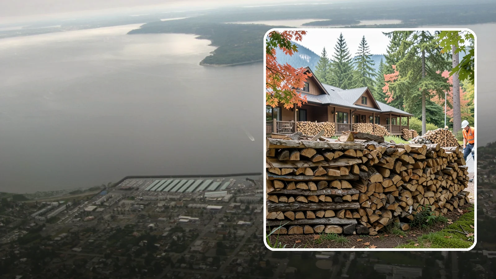 Hotel Firewood in Des Moines, King County, WA - We keep Pacific Northwest hotels stocked with seasoned firewood for lobby fireplaces, patios, and guest fire features.