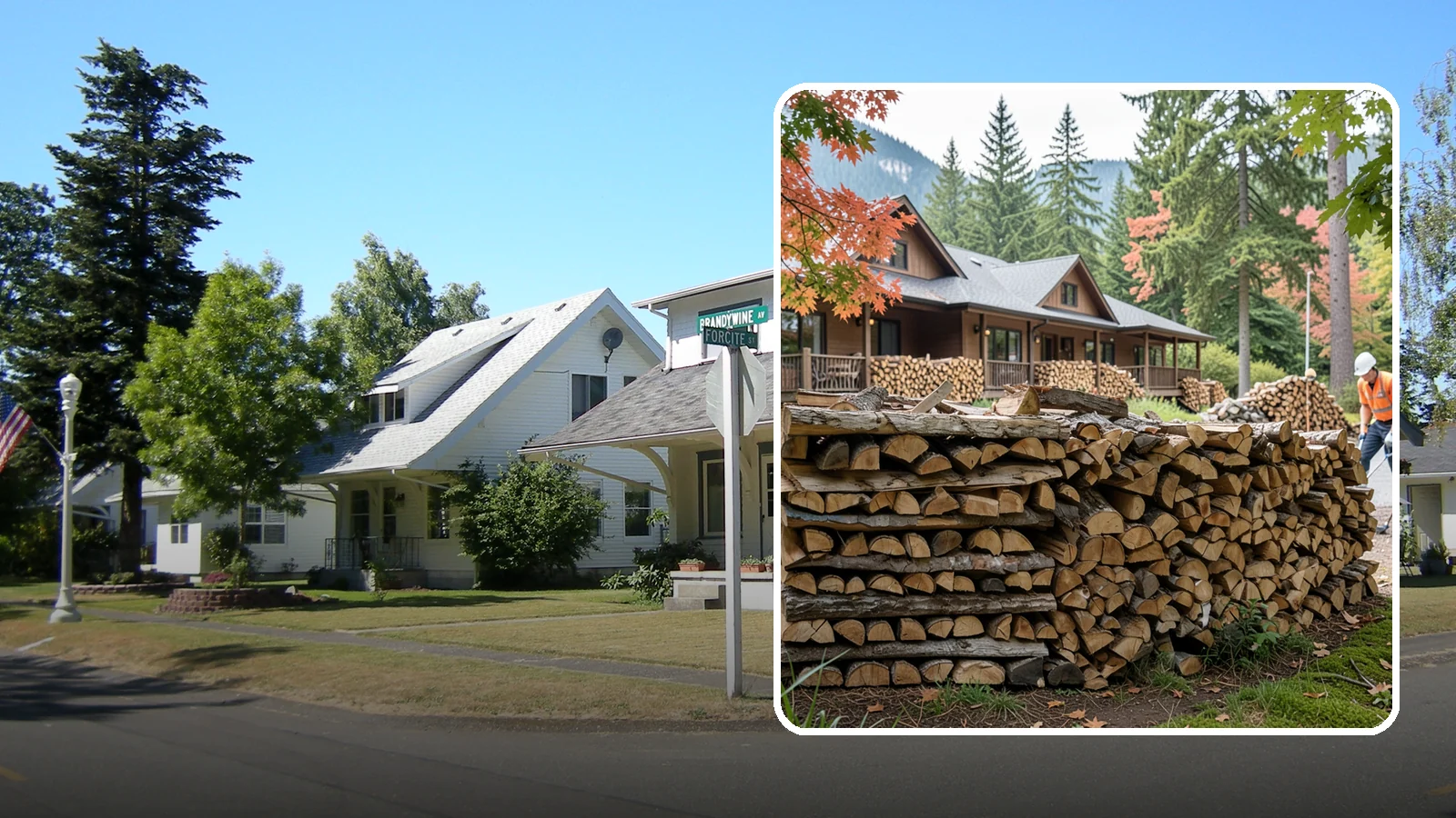 Hotel Firewood in DuPont, Pierce County, WA - We keep Pacific Northwest hotels stocked with seasoned firewood for lobby fireplaces, patios, and guest fire features.