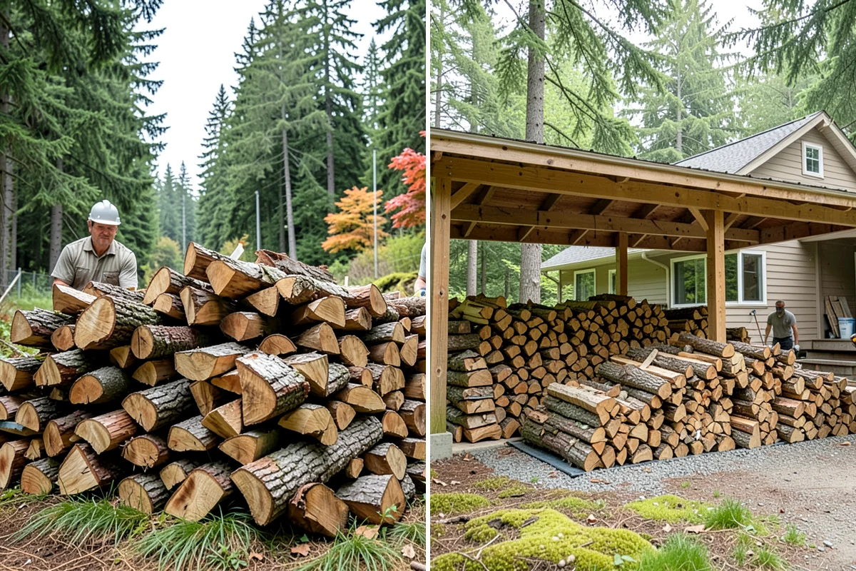 Hotel Firewood in DuPont, Pierce County, WA - Identify each fireplace and fire feature on-site