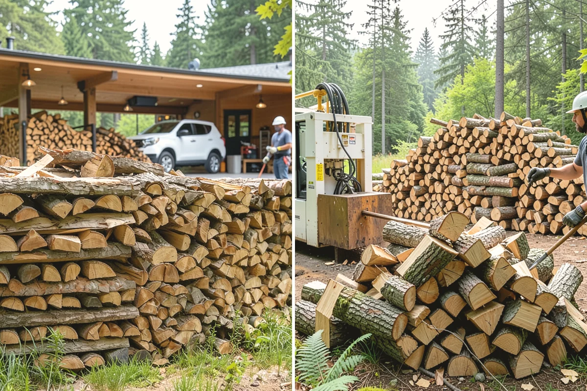 Hotel Firewood in Duvall, King County, WA - Identify each fireplace and fire feature on-site