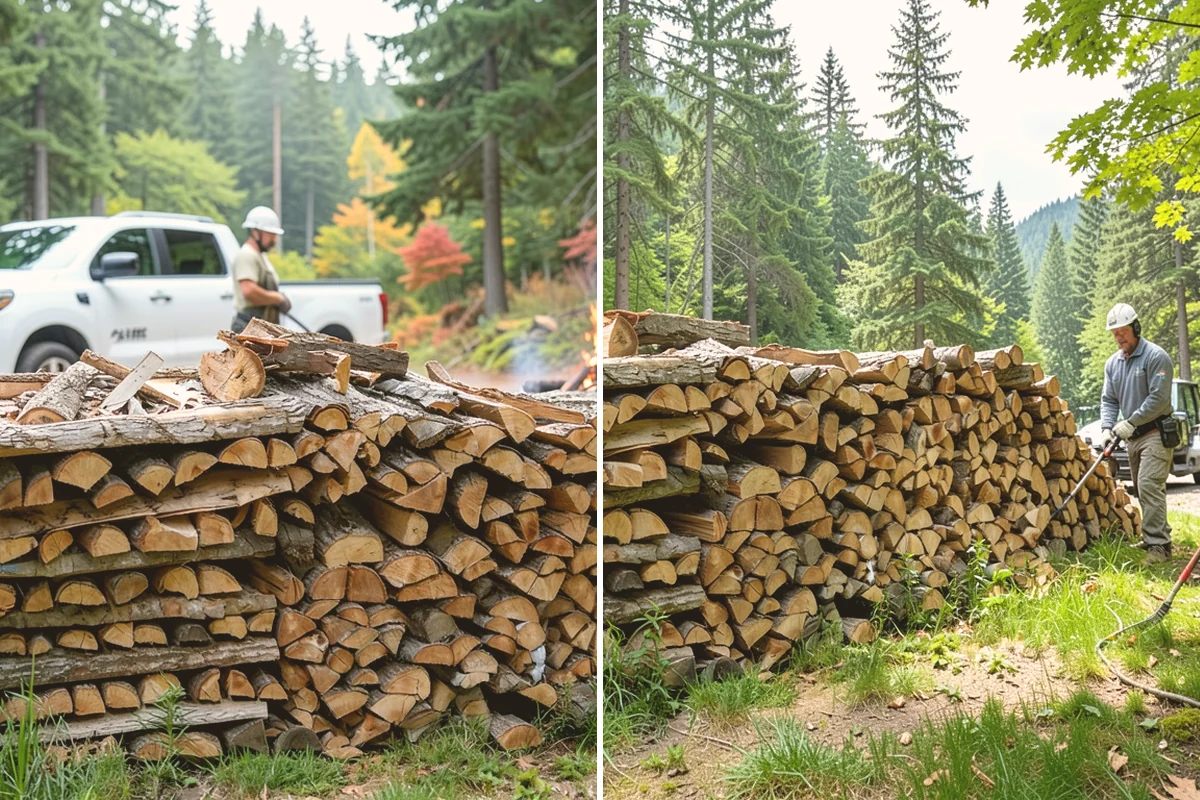 Hotel Firewood in Eatonville, Pierce County, WA - Identify each fireplace and fire feature on-site