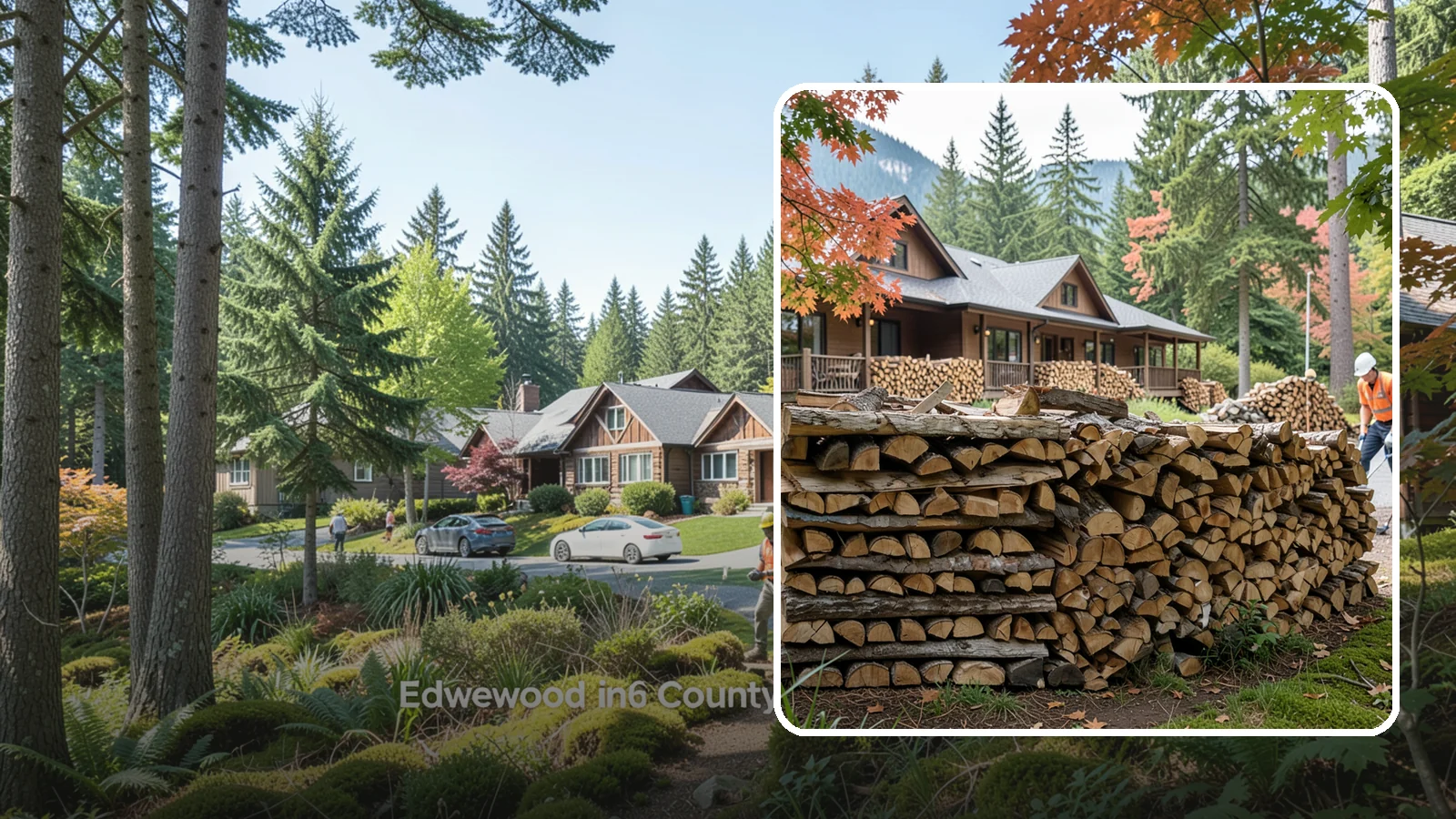 Hotel Firewood in Edgewood, WA - We keep Pacific Northwest hotels stocked with seasoned firewood for lobby fireplaces, patios, and guest fire features.