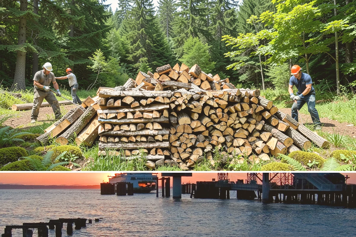 Hotel Firewood in Edmonds, Snohomish County, WA - Boost supply for the fall and winter months when lobby and patio fires run daily.