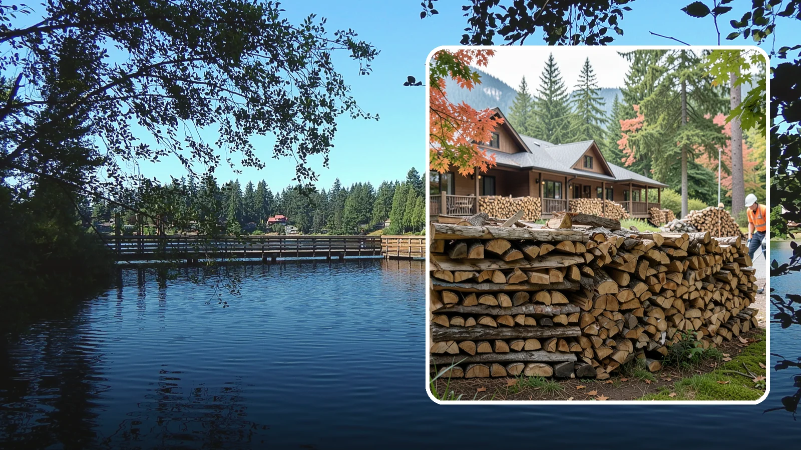 Hotel Firewood in Federal Way, King County, WA - We keep Pacific Northwest hotels stocked with seasoned firewood for lobby fireplaces, patios, and guest fire features.