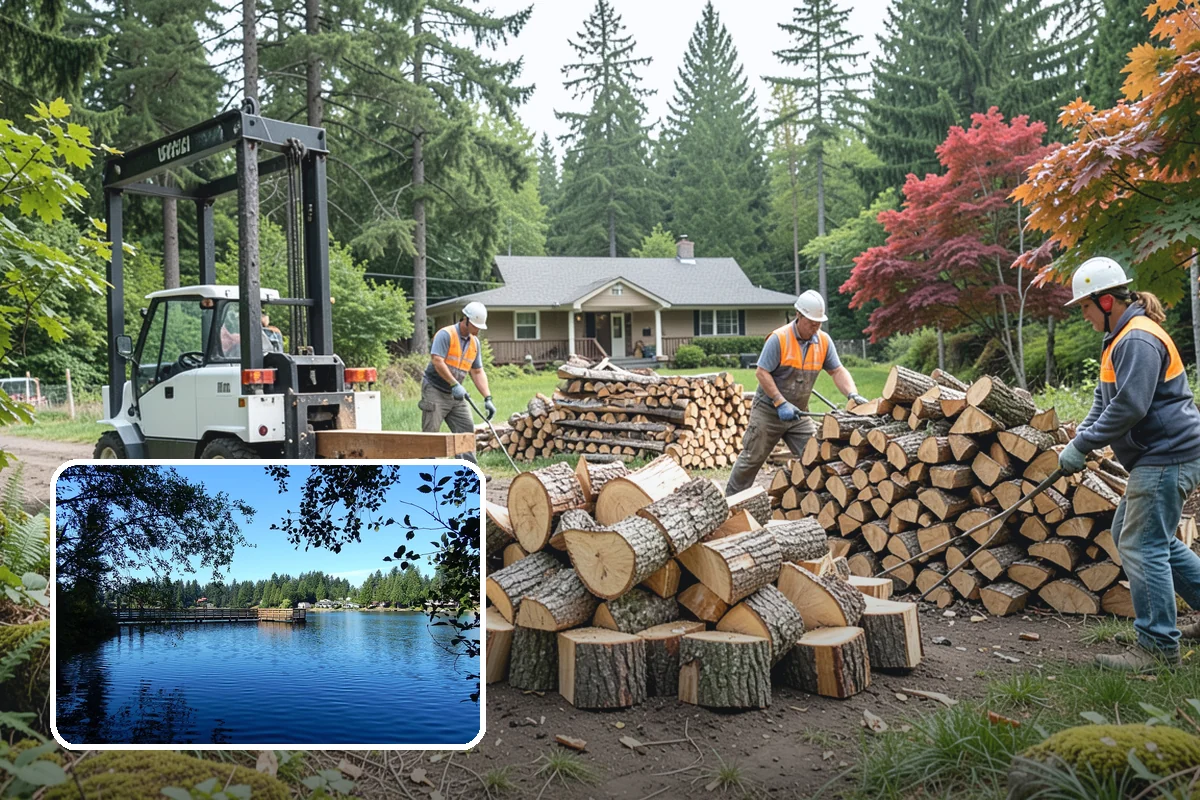Hotel Firewood in Federal Way, King County, WA - Dry wood that keeps lobby and patio fires inviting
