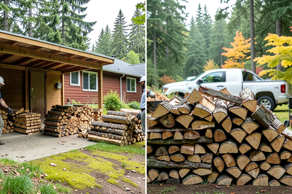 Hotel Firewood in Federal Way, King County, WA - Identify each fireplace and fire feature on-site