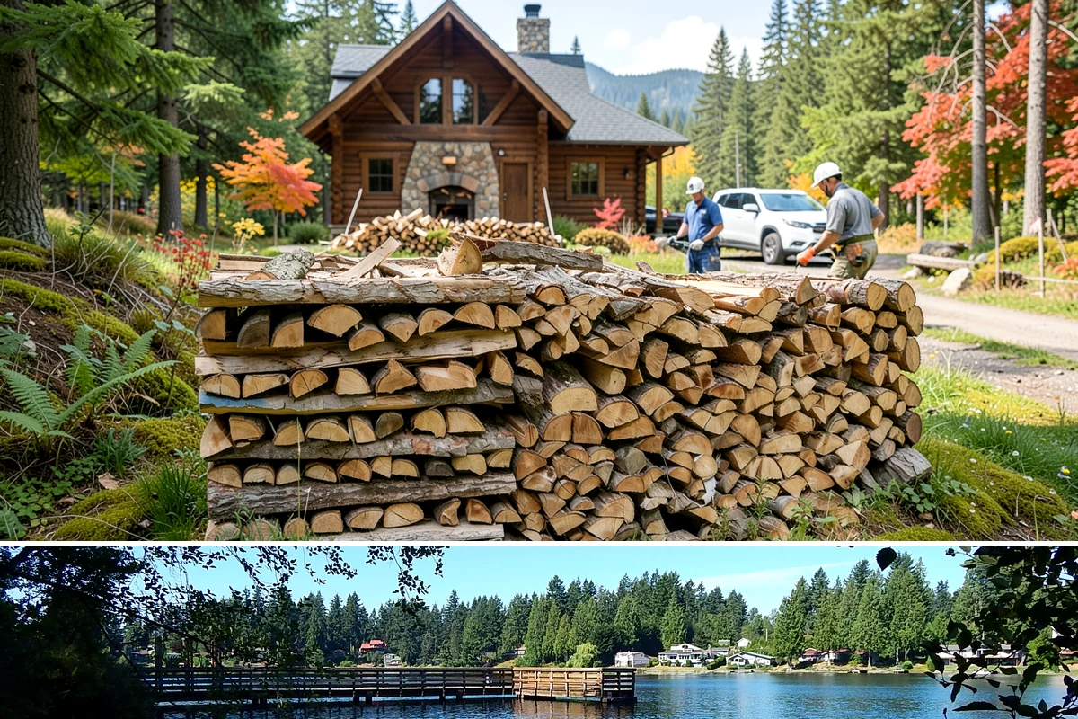 Hotel Firewood in Federal Way, King County, WA - Boost supply for the fall and winter months when lobby and patio fires run daily.
