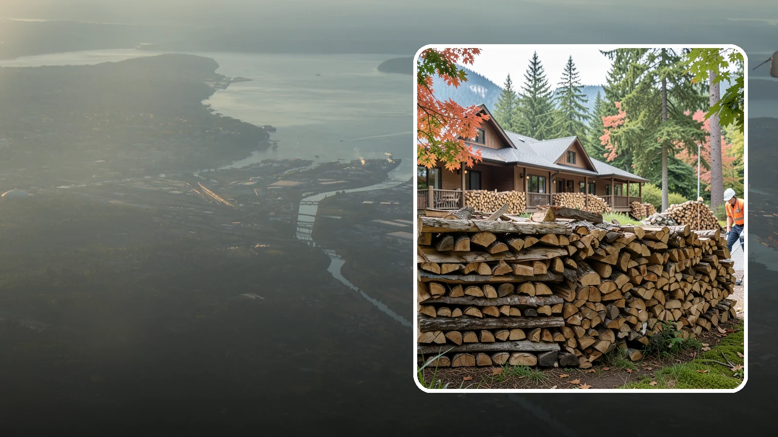 Hotel Firewood in Fife, Pierce County, WA - We keep Pacific Northwest hotels stocked with seasoned firewood for lobby fireplaces, patios, and guest fire features.