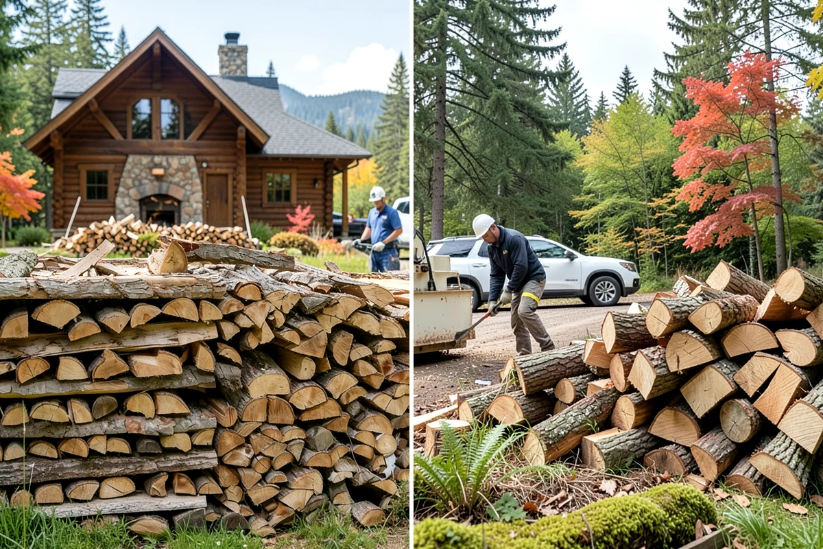 Hotel Firewood in Fircrest, Pierce County, WA - Identify each fireplace and fire feature on-site