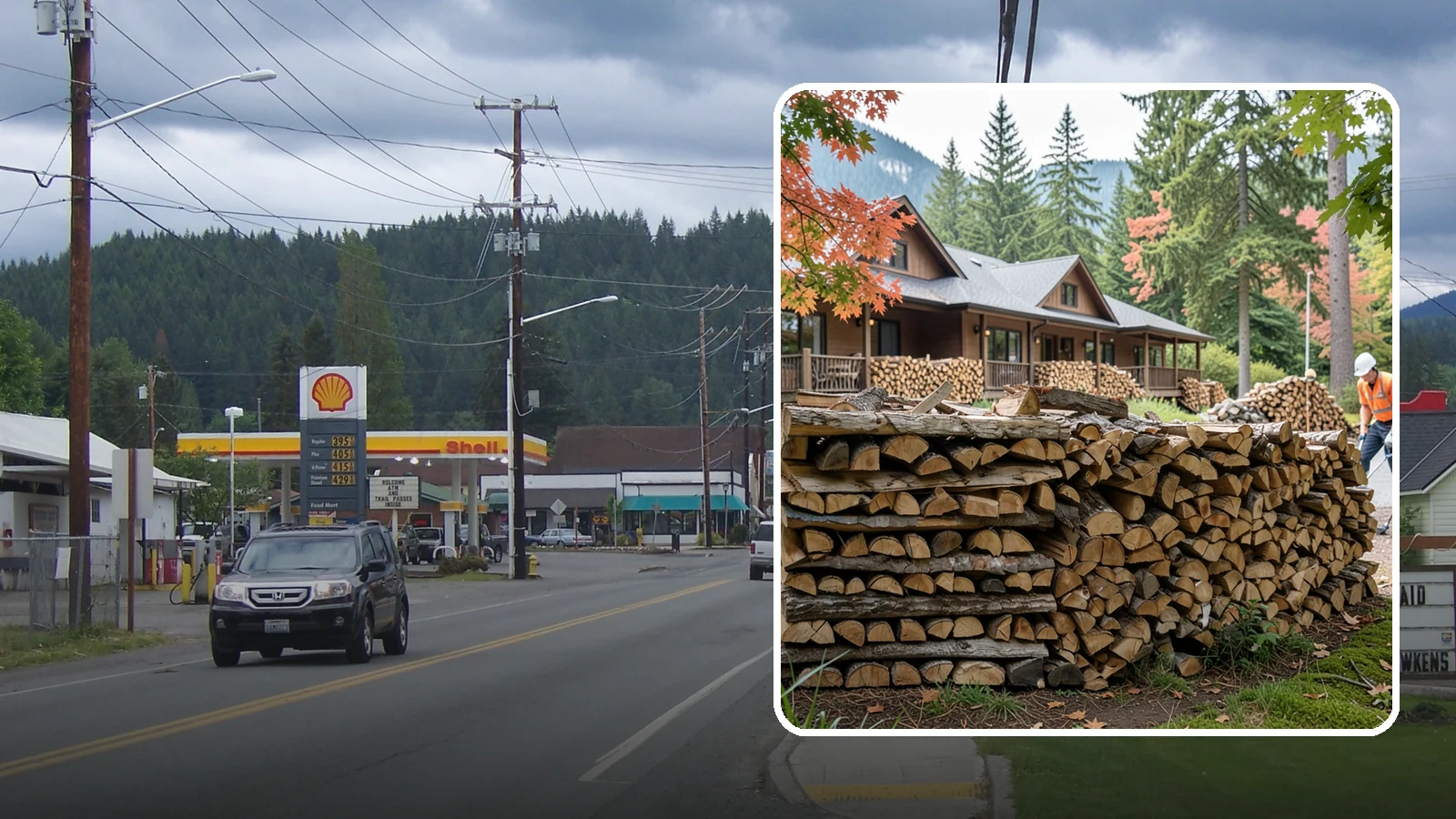 Hotel Firewood in Granite Falls, Snohomish County, WA - We keep Pacific Northwest hotels stocked with seasoned firewood for lobby fireplaces, patios, and guest fire features.