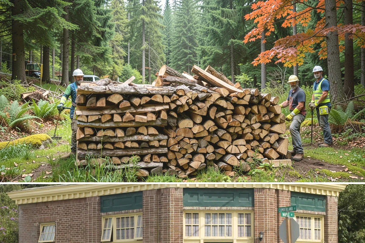 Hotel Firewood in Hamilton, Skagit County, WA - Boost supply for the fall and winter months when lobby and patio fires run daily.