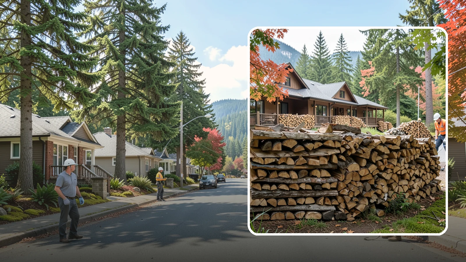 Hotel Firewood in Hunts Point, King County, WA - We keep Pacific Northwest hotels stocked with seasoned firewood for lobby fireplaces, patios, and guest fire features.
