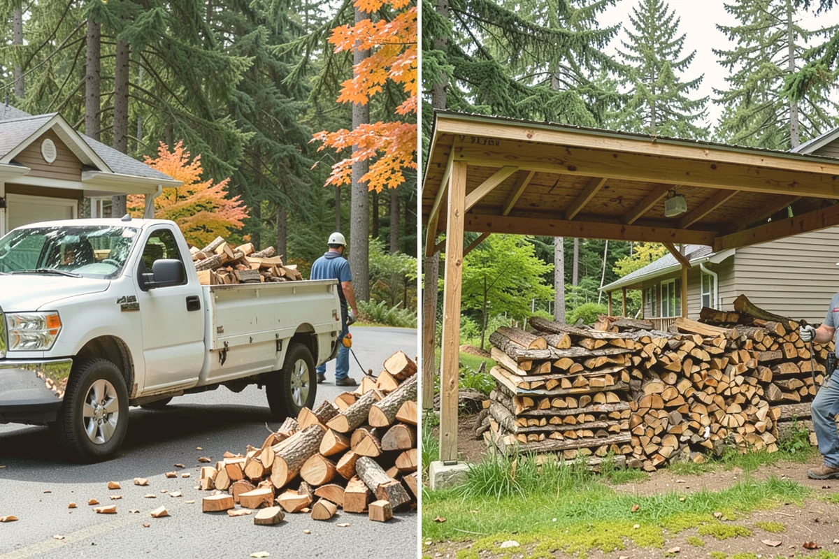 Hotel Firewood in Index, Snohomish County, WA - Identify each fireplace and fire feature on-site