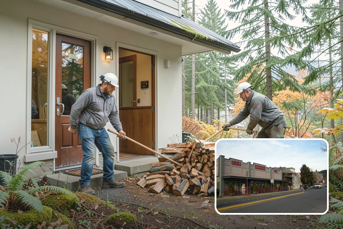 Hotel Firewood in Issaquah, King County, WA - Dry wood that keeps lobby and patio fires inviting