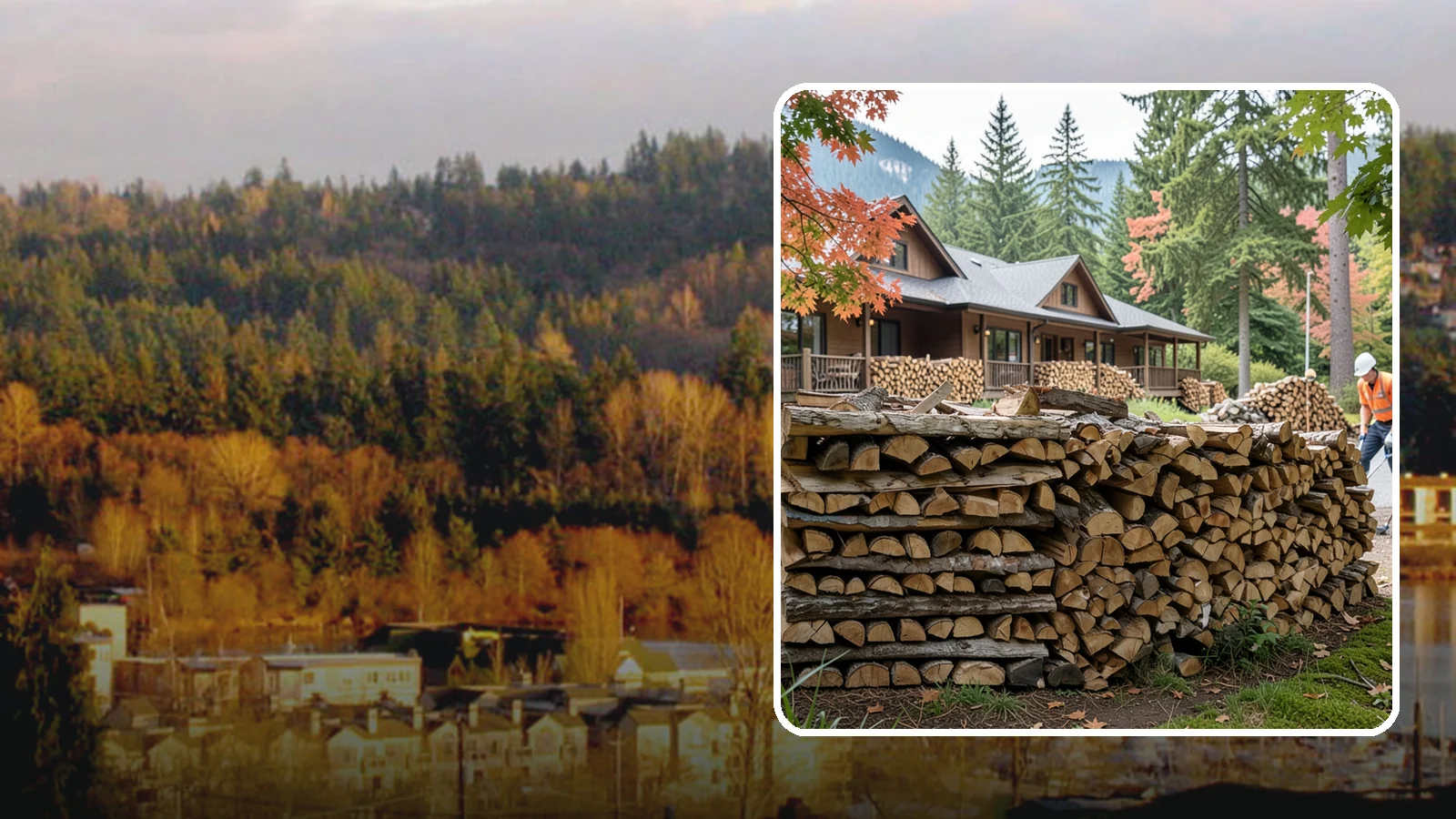 Hotel Firewood in Kenmore, King County, WA - We keep Pacific Northwest hotels stocked with seasoned firewood for lobby fireplaces, patios, and guest fire features.