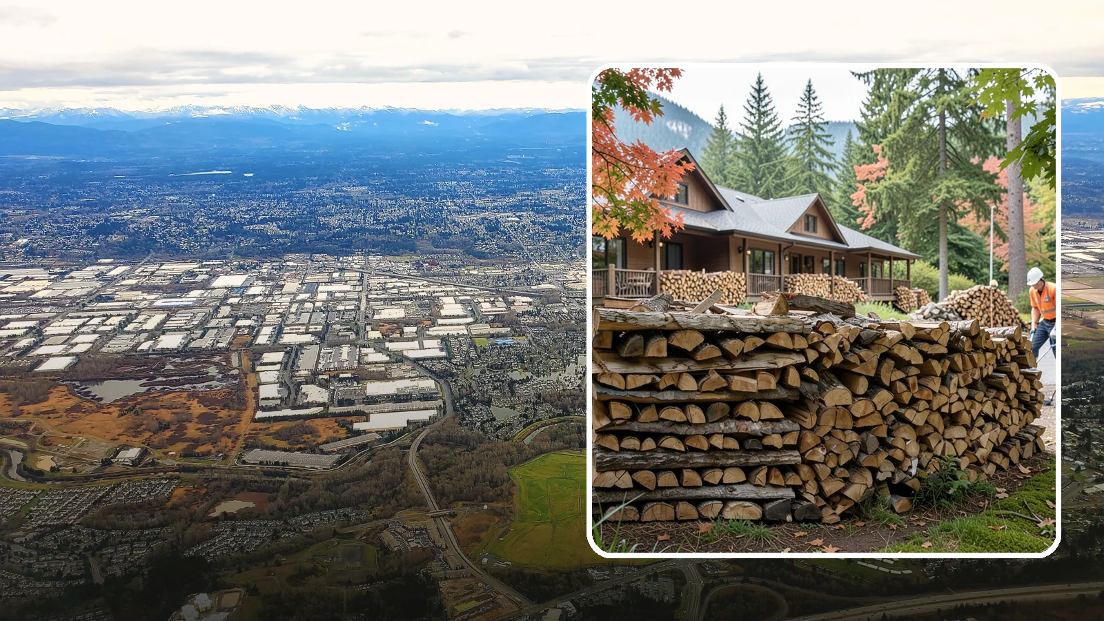 Hotel Firewood in Kent, King County, WA - We keep Pacific Northwest hotels stocked with seasoned firewood for lobby fireplaces, patios, and guest fire features.