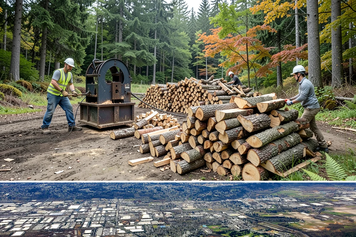 Hotel Firewood in Kent, King County, WA - Boost supply for the fall and winter months when lobby and patio fires run daily.