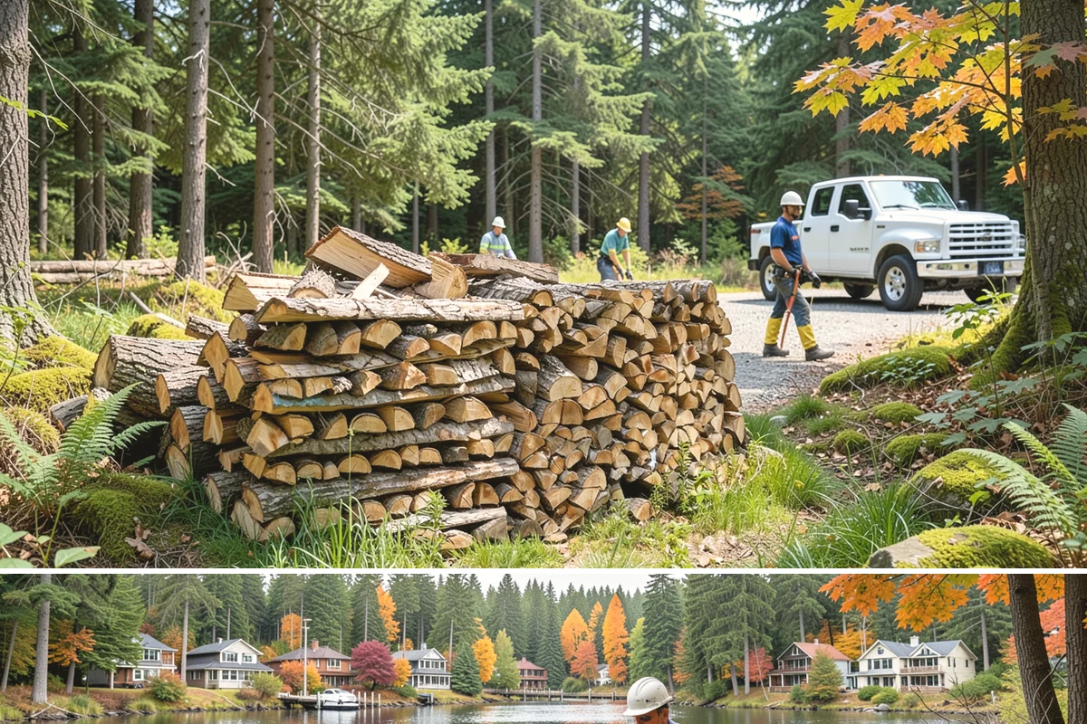 Hotel Firewood in La Conner, Skagit County, WA - Boost supply for the fall and winter months when lobby and patio fires run daily.