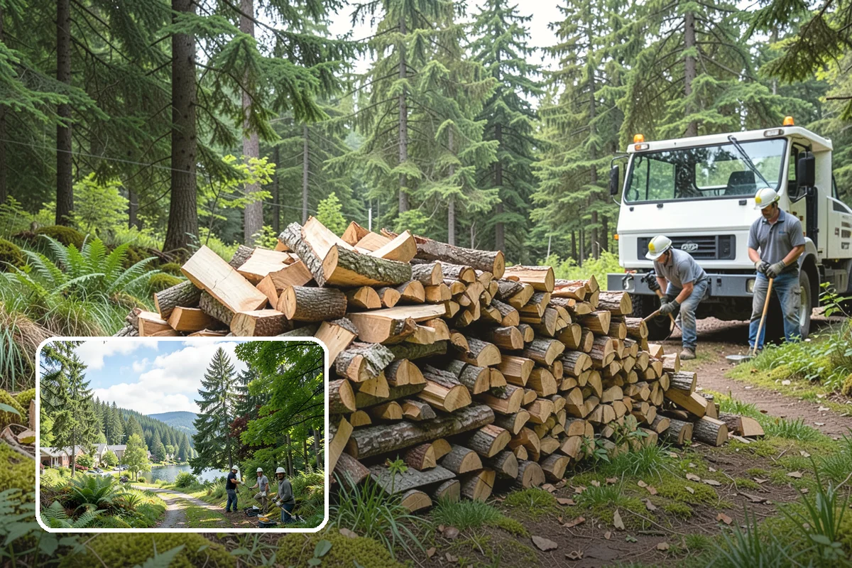 Hotel Firewood in Lake Forest Park, King County, WA - Dry wood that keeps lobby and patio fires inviting