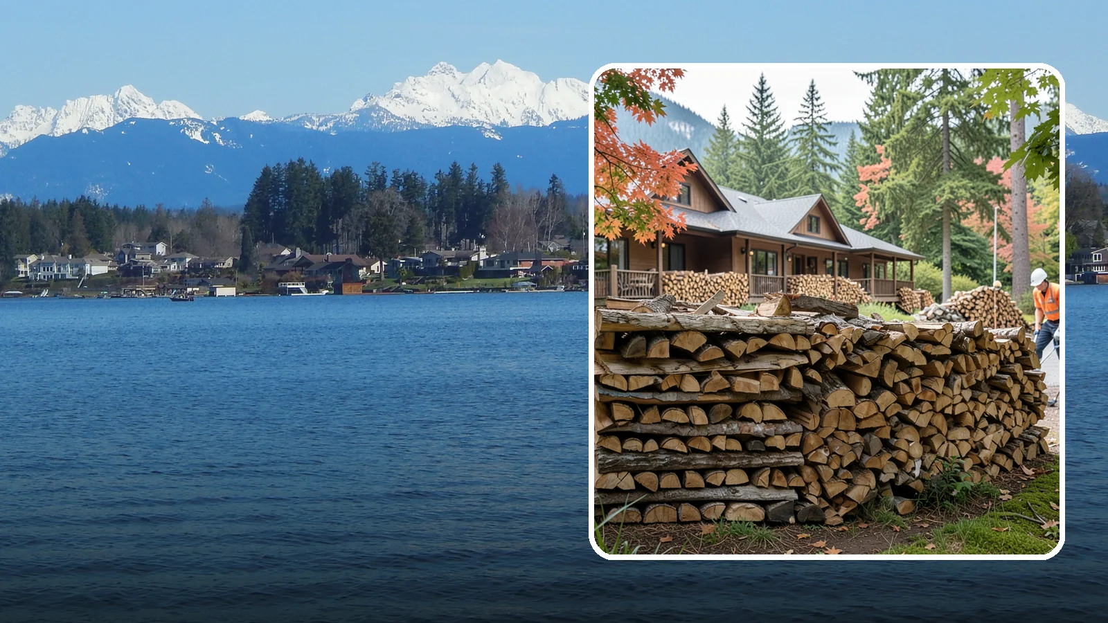 Hotel Firewood in Lake Stevens, Snohomish County, WA - We keep Pacific Northwest hotels stocked with seasoned firewood for lobby fireplaces, patios, and guest fire features.