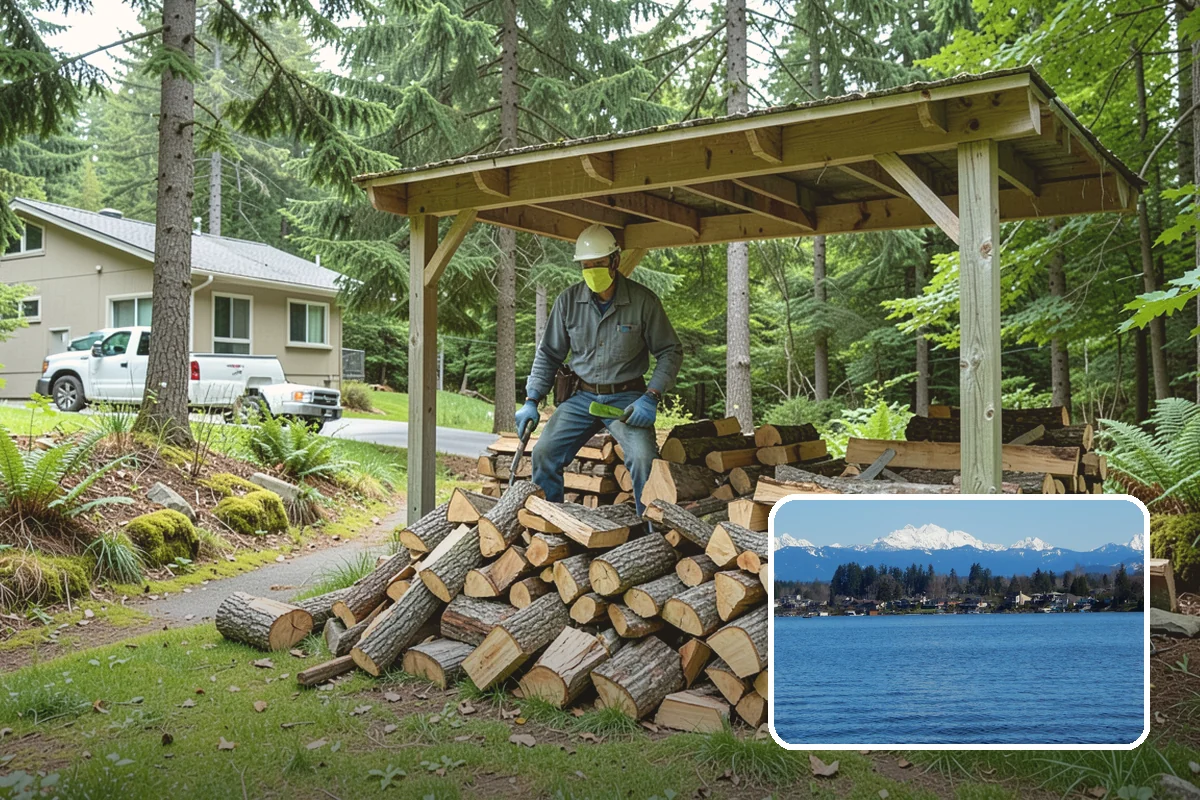 Hotel Firewood in Lake Stevens, Snohomish County, WA - Dry wood that keeps lobby and patio fires inviting