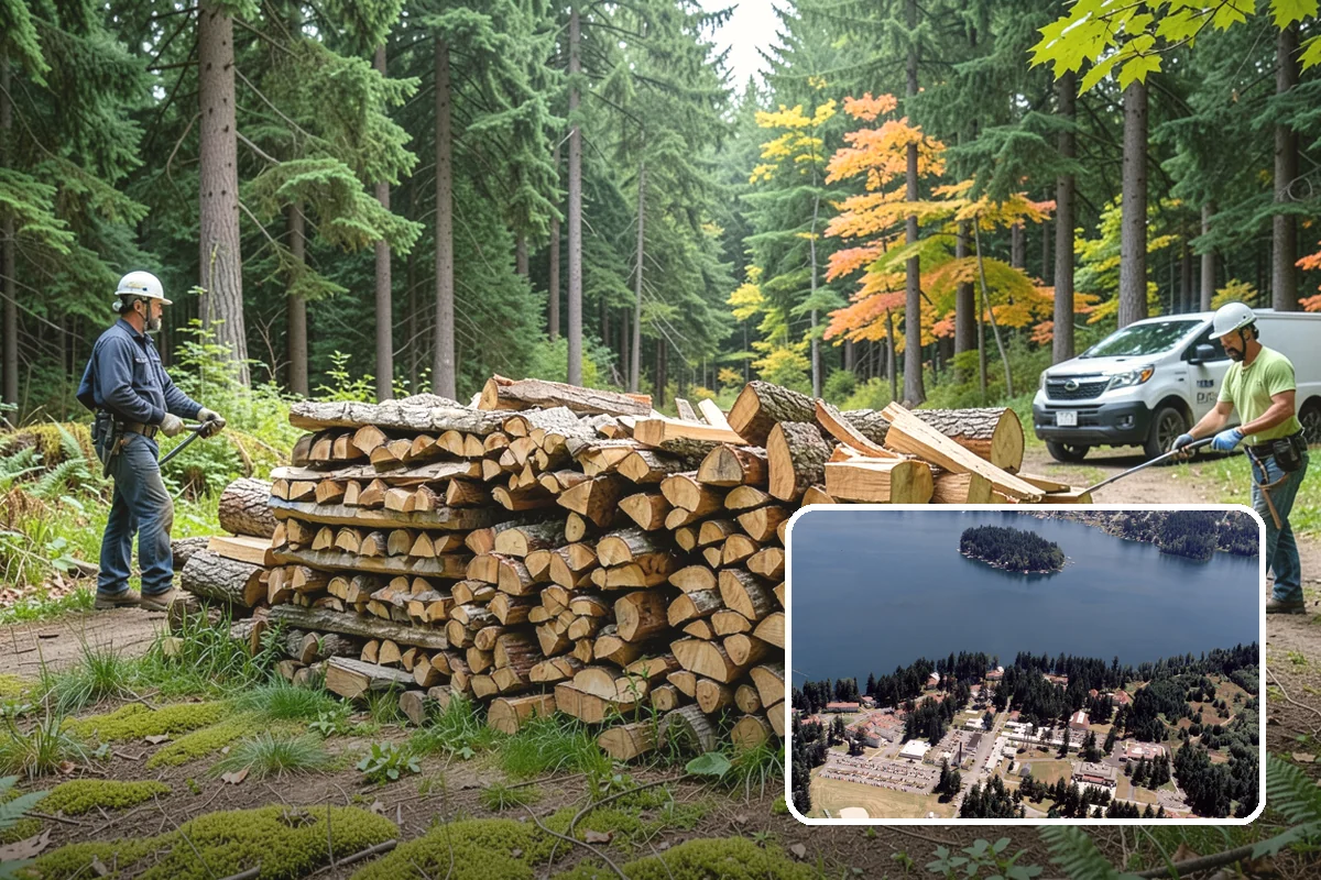 Hotel Firewood in Lakewood, Pierce County, WA - Dry wood that keeps lobby and patio fires inviting