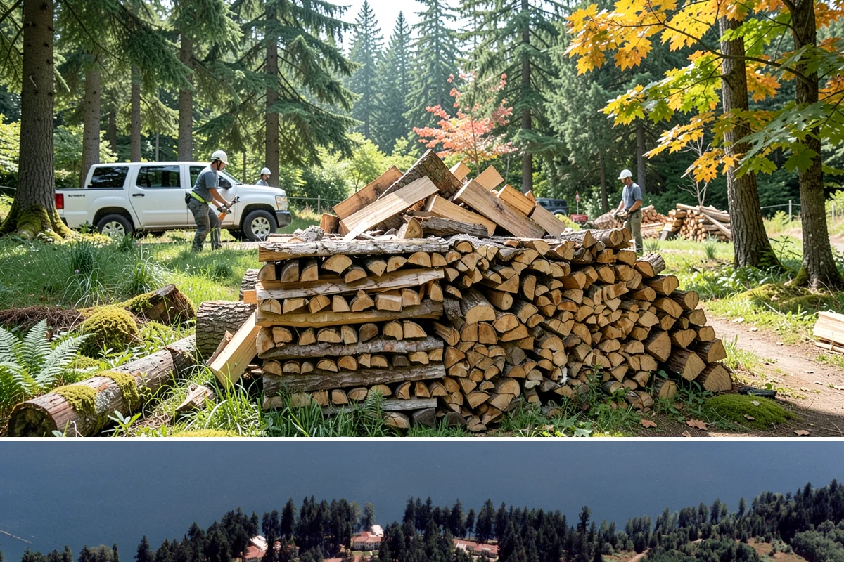 Hotel Firewood in Lakewood, Pierce County, WA - Boost supply for the fall and winter months when lobby and patio fires run daily.