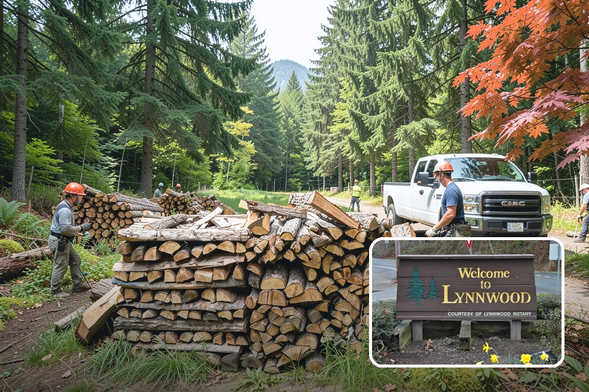 Hotel Firewood in Lynnwood, Snohomish County, WA - Dry wood that keeps lobby and patio fires inviting