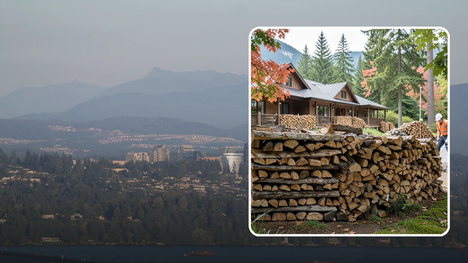 Hotel Firewood in Medina, King County, WA - We keep Pacific Northwest hotels stocked with seasoned firewood for lobby fireplaces, patios, and guest fire features.
