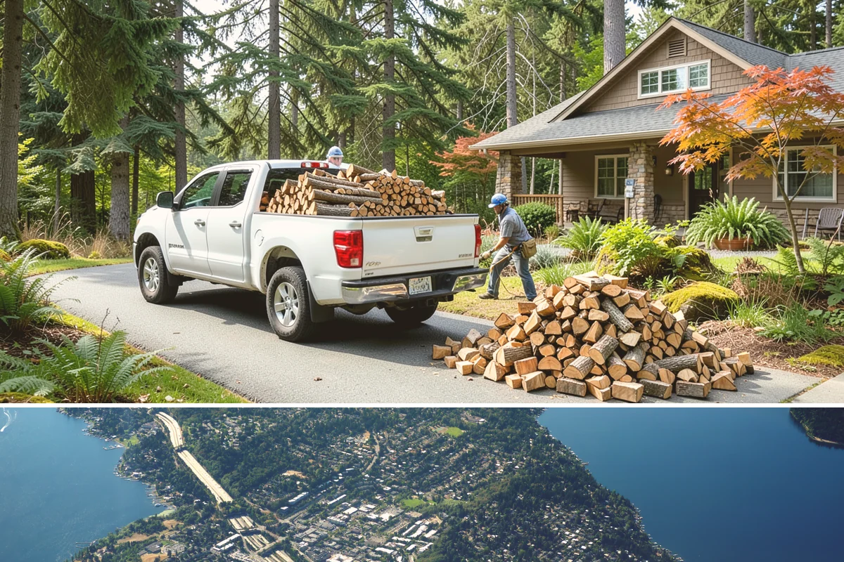 Hotel Firewood in Mercer Island, King County, WA - Boost supply for the fall and winter months when lobby and patio fires run daily.