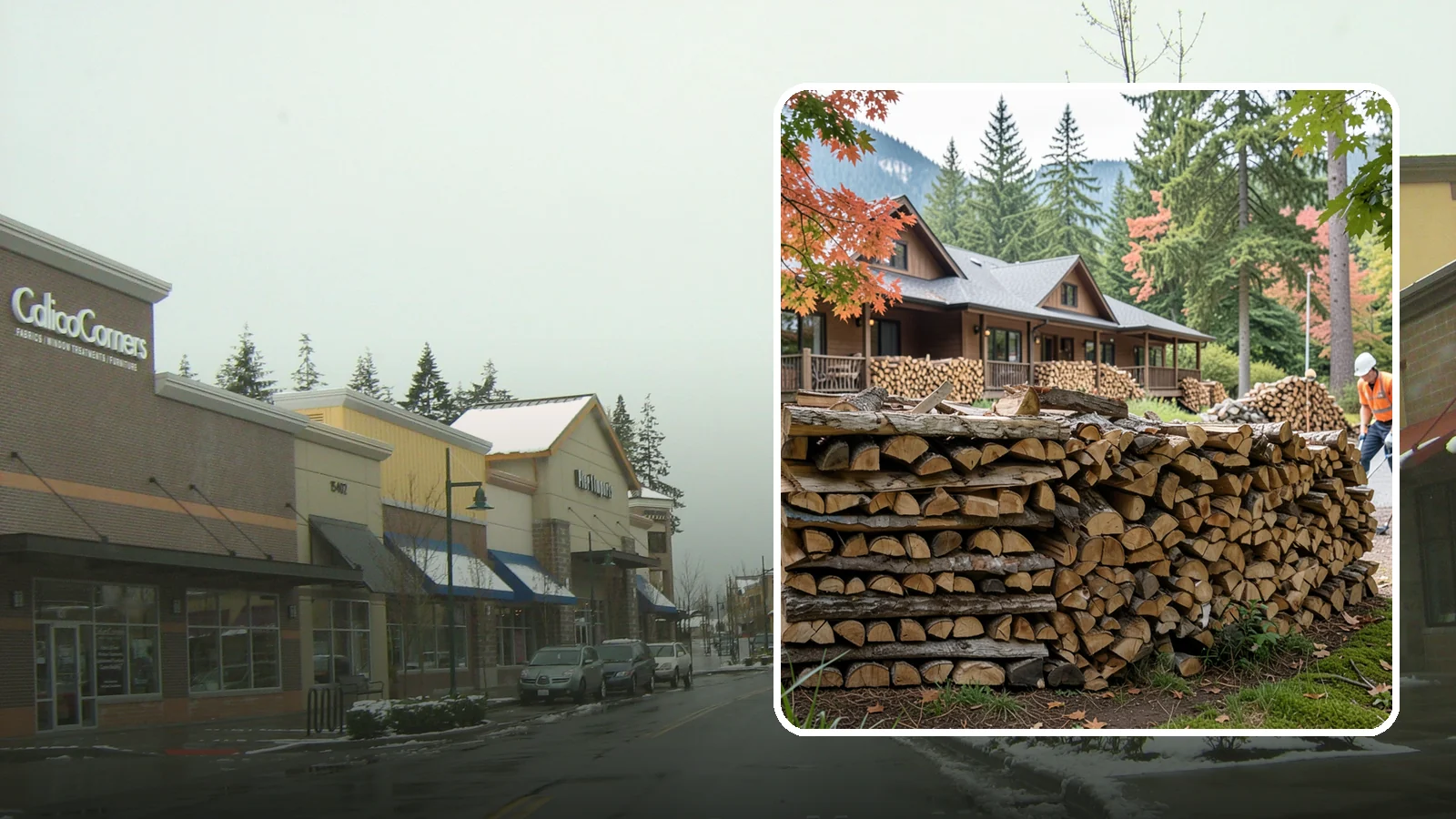Hotel Firewood in Mill Creek, Snohomish County, WA - We keep Pacific Northwest hotels stocked with seasoned firewood for lobby fireplaces, patios, and guest fire features.