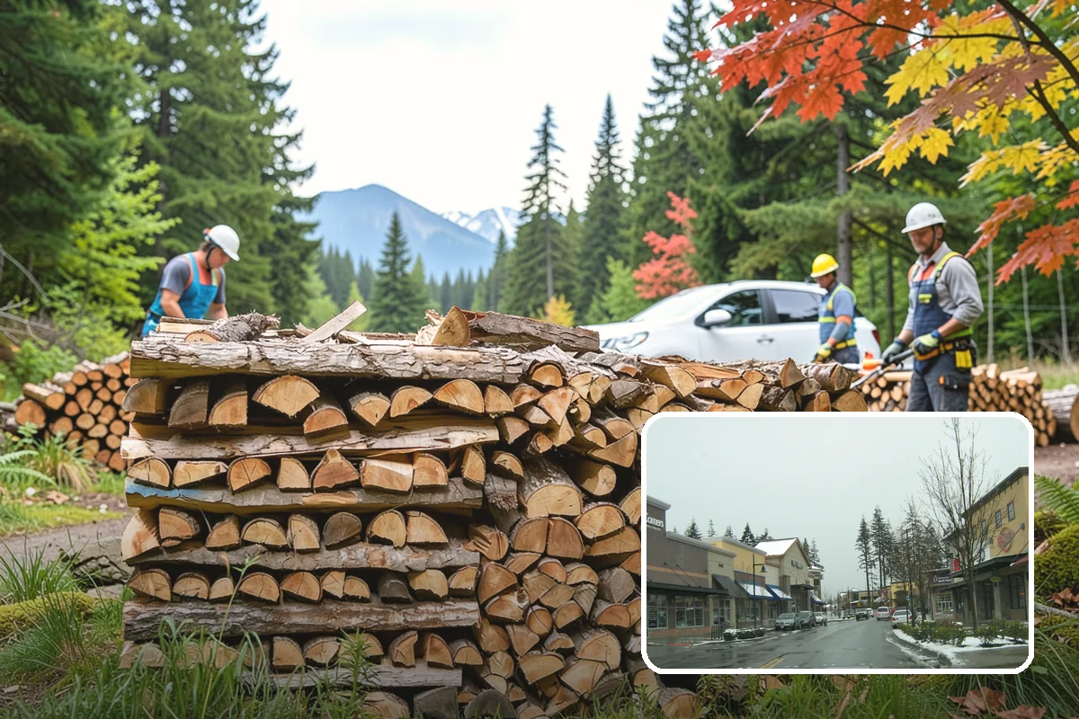 Hotel Firewood in Mill Creek, Snohomish County, WA - Dry wood that keeps lobby and patio fires inviting