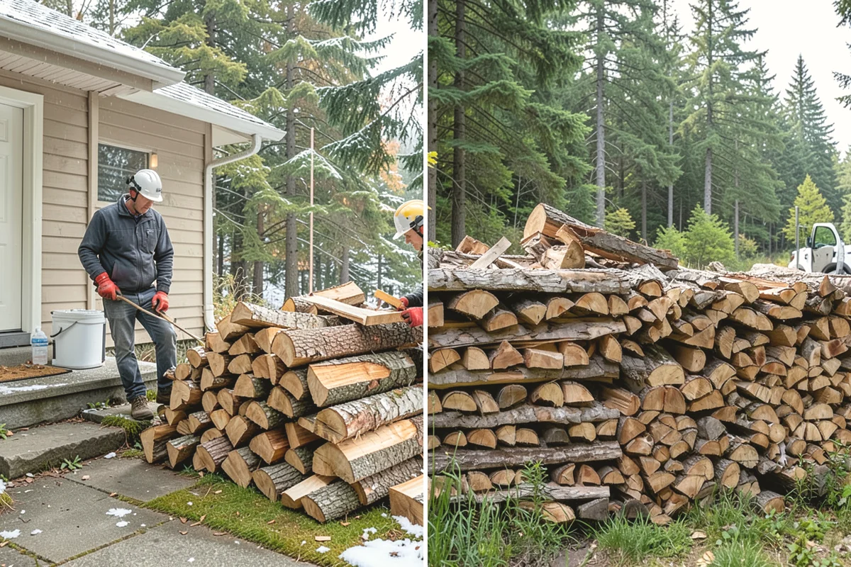Hotel Firewood in Mill Creek, Snohomish County, WA - Identify each fireplace and fire feature on-site