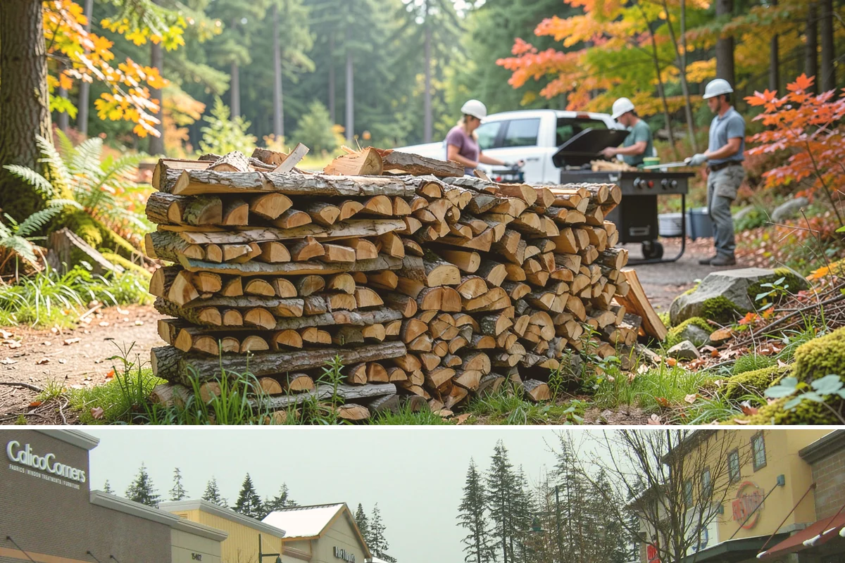 Hotel Firewood in Mill Creek, Snohomish County, WA - Boost supply for the fall and winter months when lobby and patio fires run daily.