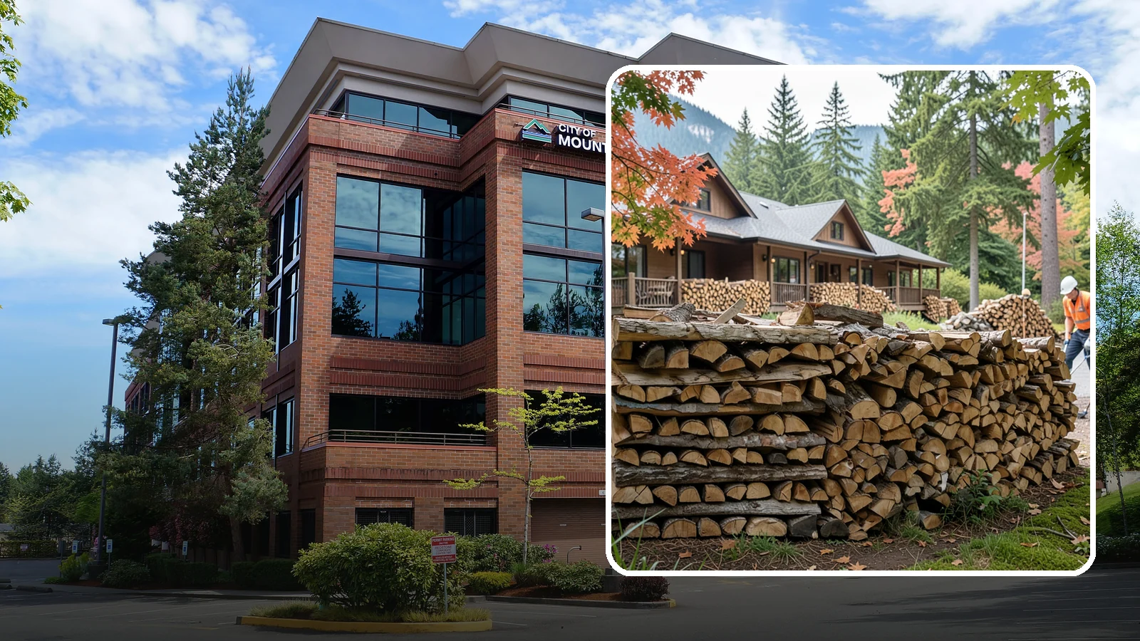 Hotel Firewood in Mountlake Terrace, WA - We keep Pacific Northwest hotels stocked with seasoned firewood for lobby fireplaces, patios, and guest fire features.