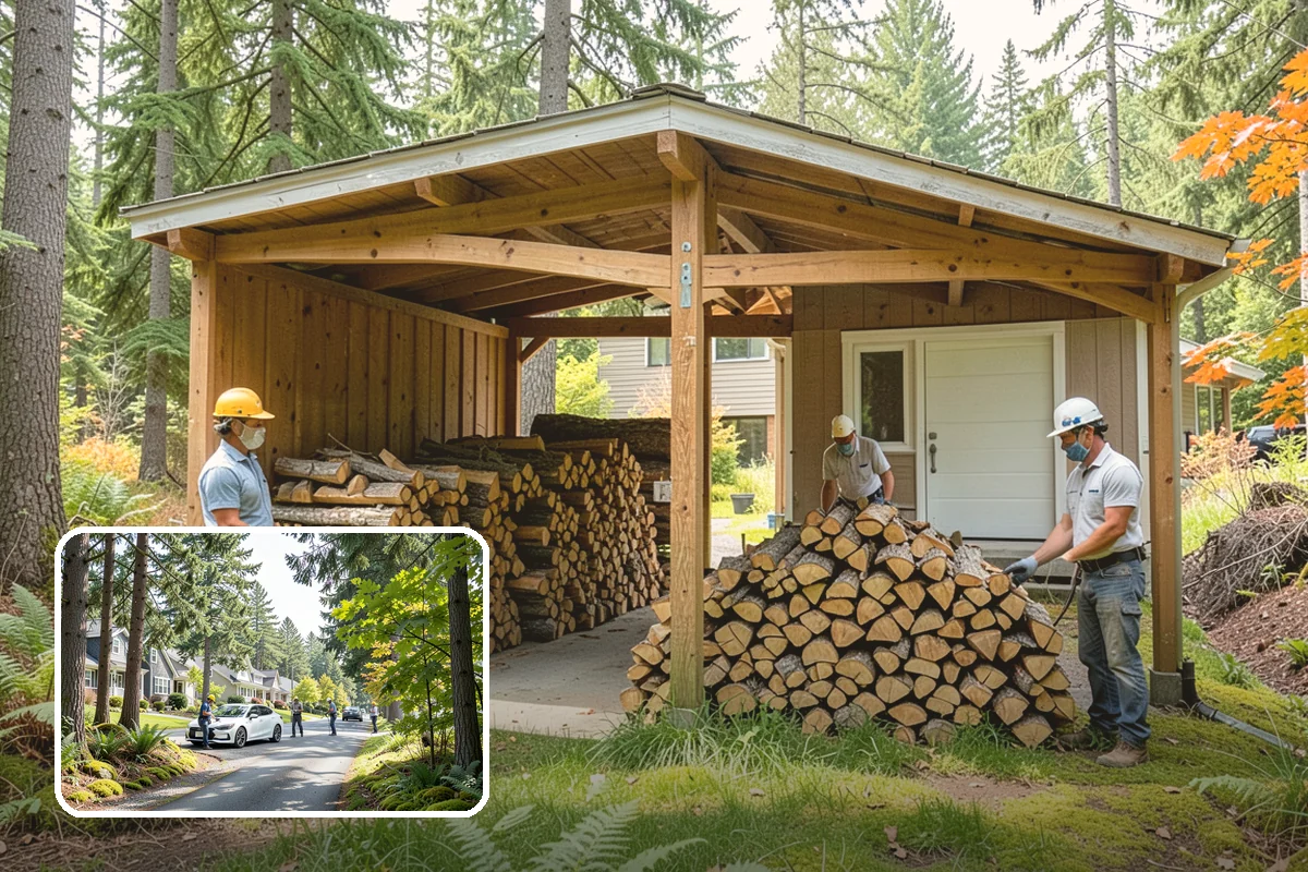 Hotel Firewood in Normandy Park, King County, WA - Dry wood that keeps lobby and patio fires inviting