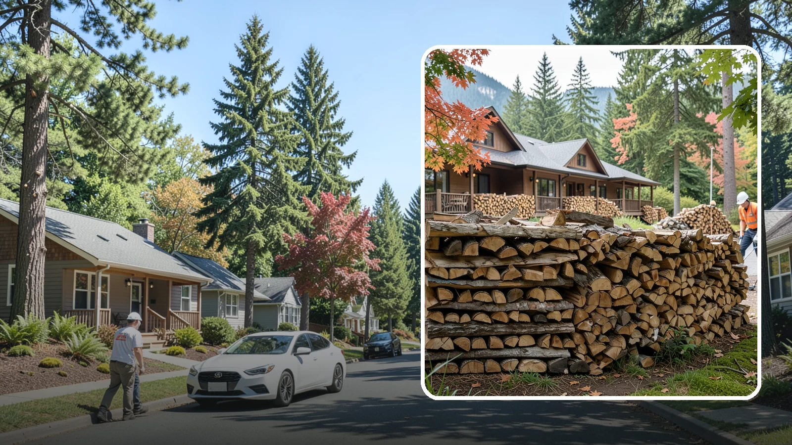 Hotel Firewood in Orting, Pierce County, WA - We keep Pacific Northwest hotels stocked with seasoned firewood for lobby fireplaces, patios, and guest fire features.