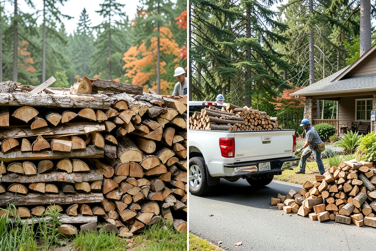 Hotel Firewood in Pacific, King County, WA - Identify each fireplace and fire feature on-site