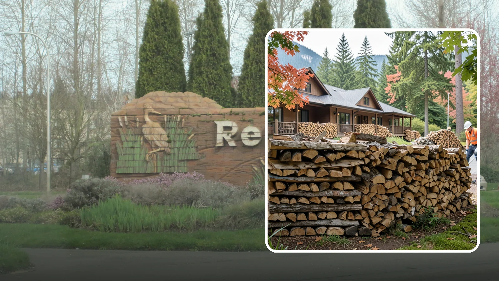 Hotel Firewood in Renton, King County, WA - We keep Pacific Northwest hotels stocked with seasoned firewood for lobby fireplaces, patios, and guest fire features.