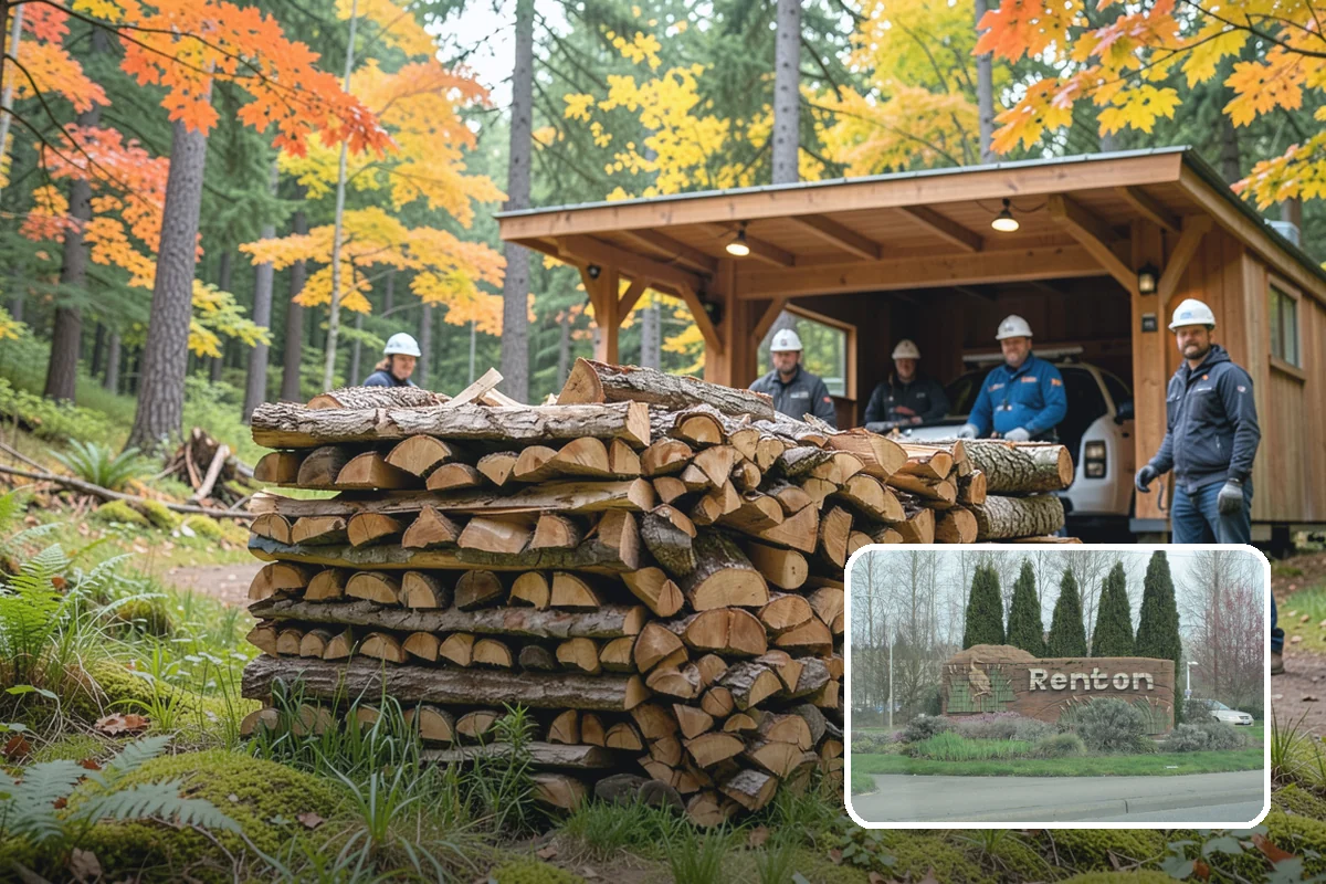 Hotel Firewood in Renton, King County, WA - Dry wood that keeps lobby and patio fires inviting