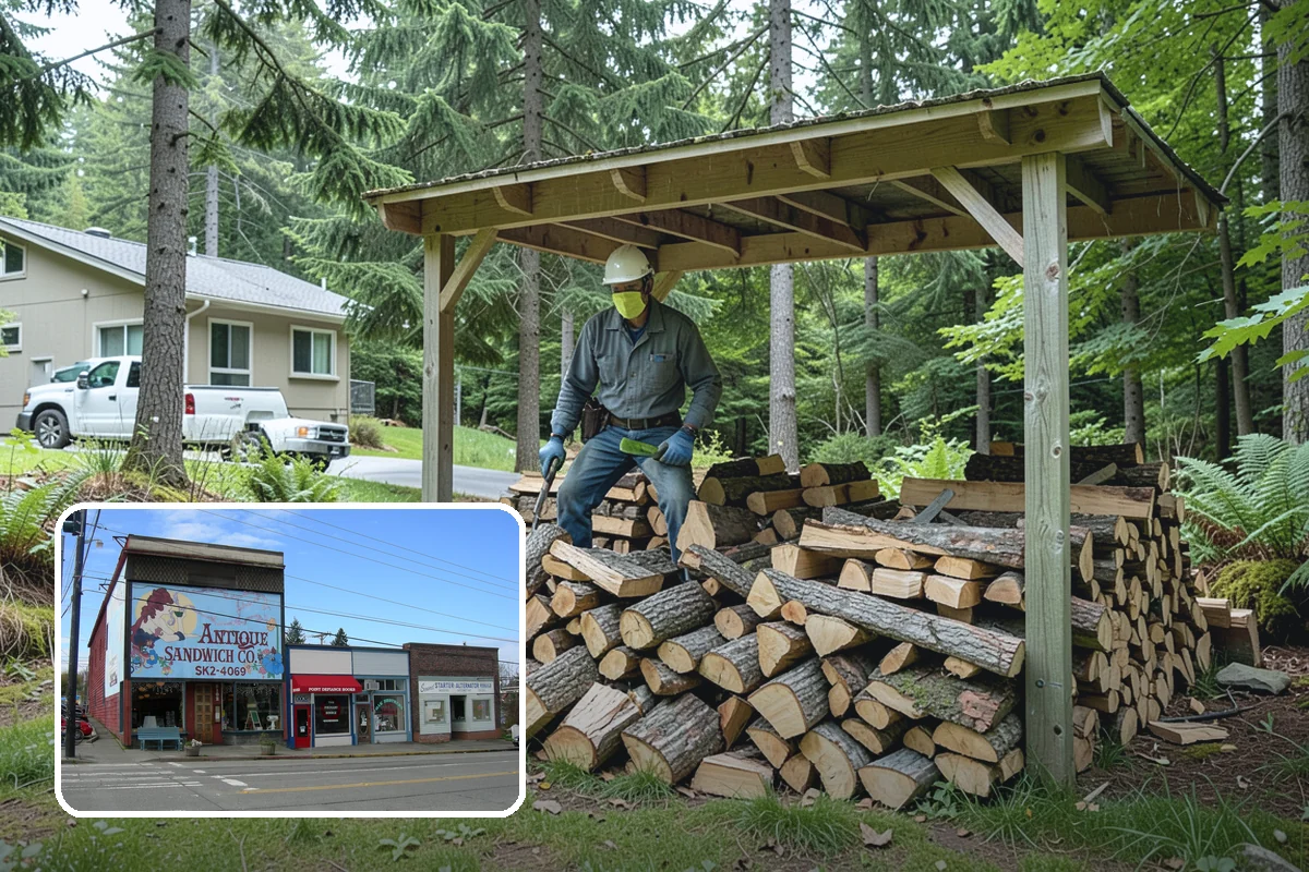 Hotel Firewood in Ruston, Pierce County, WA - Dry wood that keeps lobby and patio fires inviting