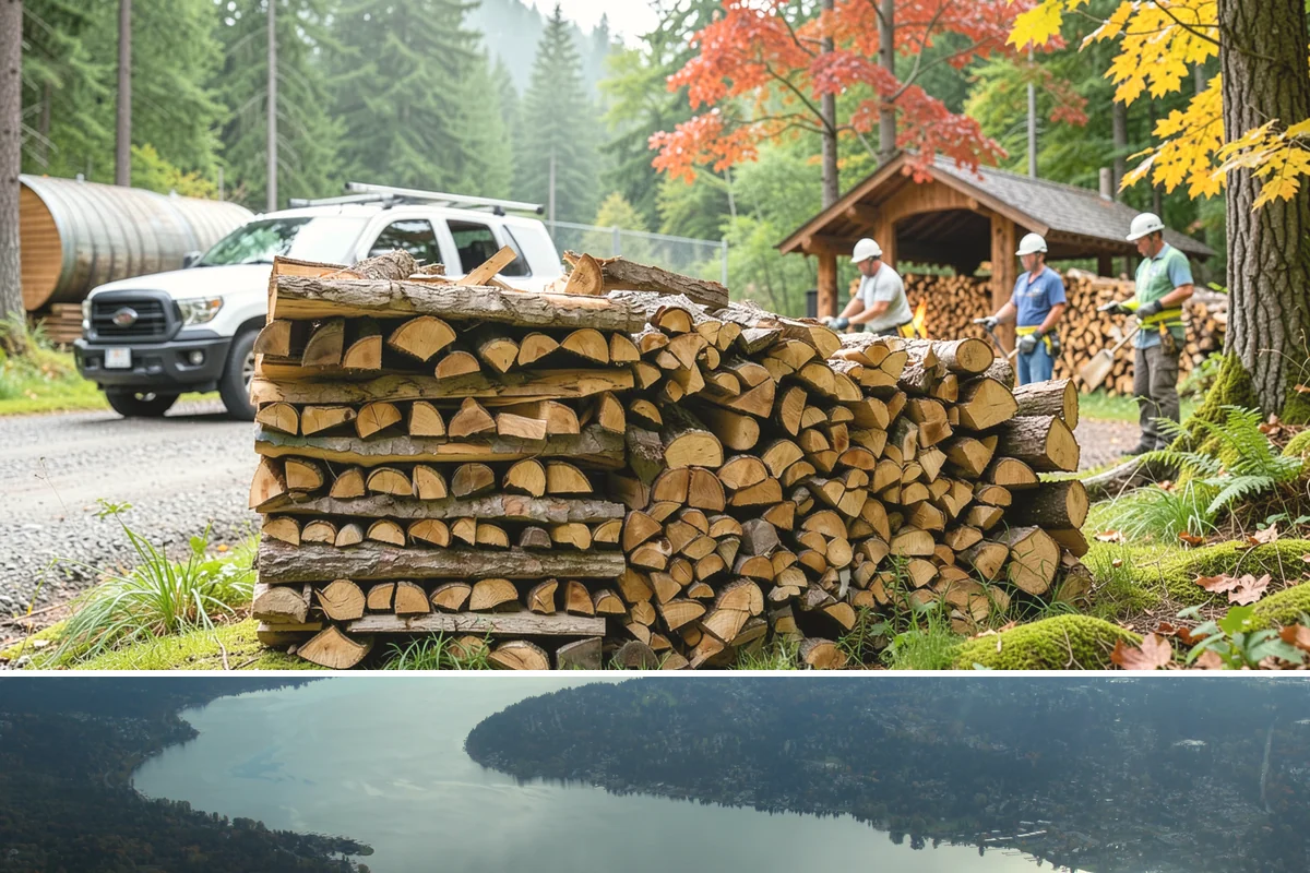Hotel Firewood in Sammamish, King County, WA - Boost supply for the fall and winter months when lobby and patio fires run daily.