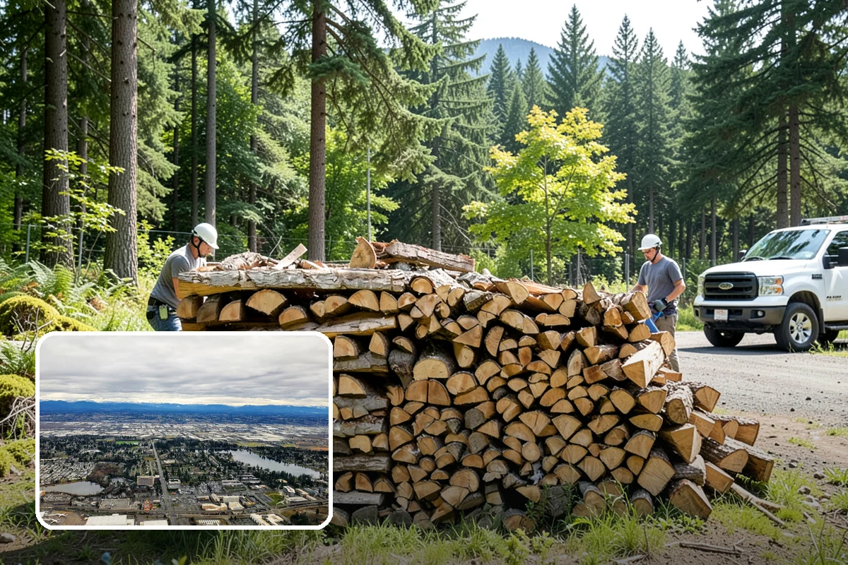 Hotel Firewood in SeaTac, King County, WA - Dry wood that keeps lobby and patio fires inviting