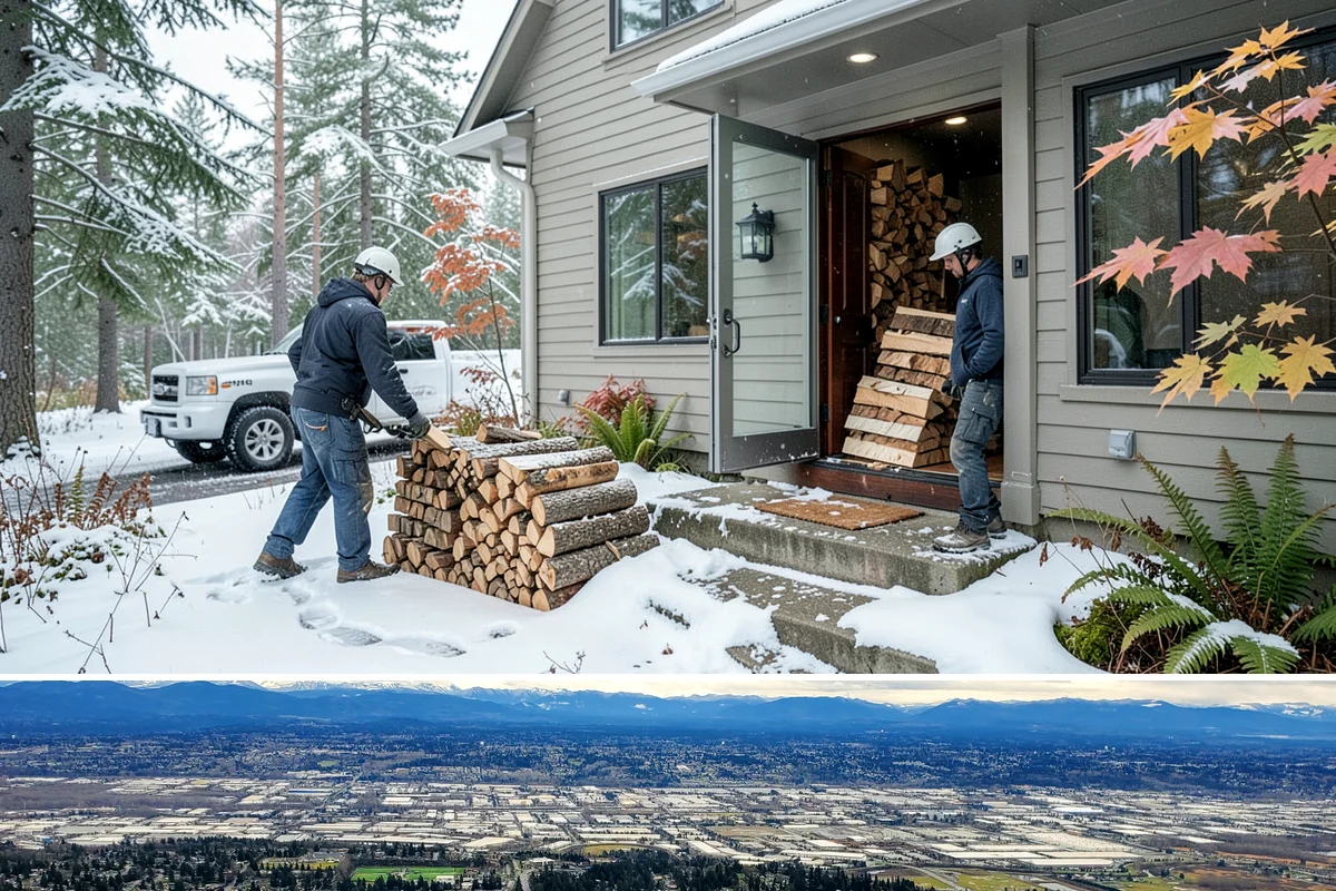 Hotel Firewood in SeaTac, King County, WA - Boost supply for the fall and winter months when lobby and patio fires run daily.