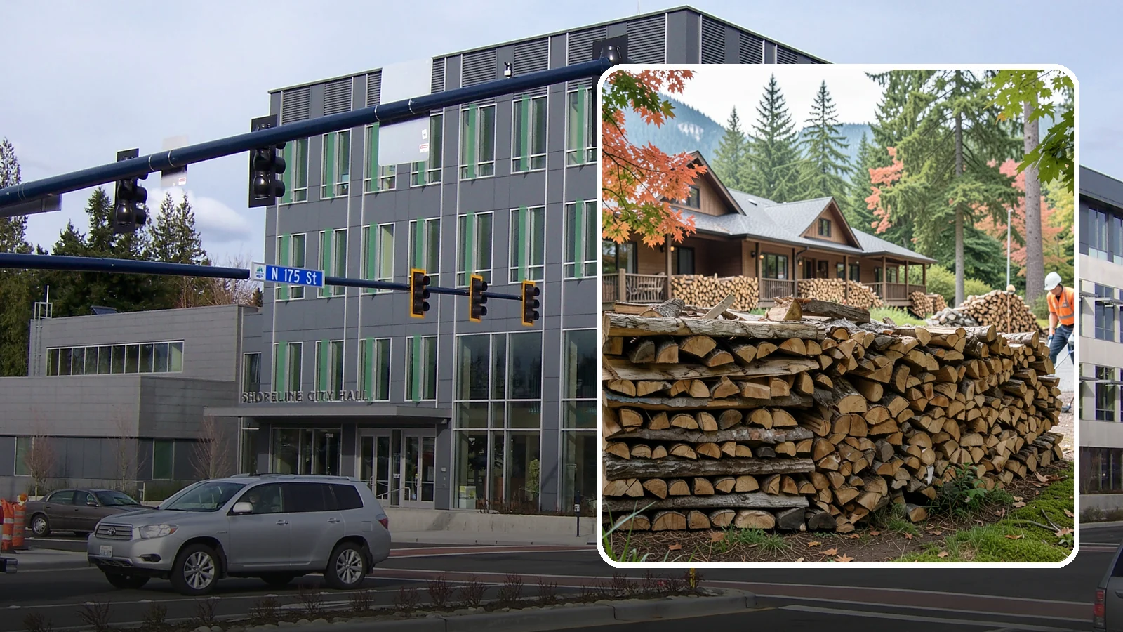 Hotel Firewood in Shoreline, King County, WA - We keep Pacific Northwest hotels stocked with seasoned firewood for lobby fireplaces, patios, and guest fire features.