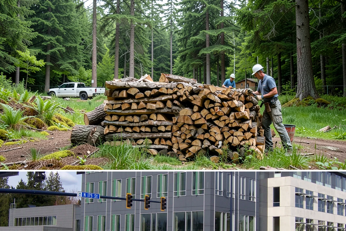 Hotel Firewood in Shoreline, King County, WA - Boost supply for the fall and winter months when lobby and patio fires run daily.