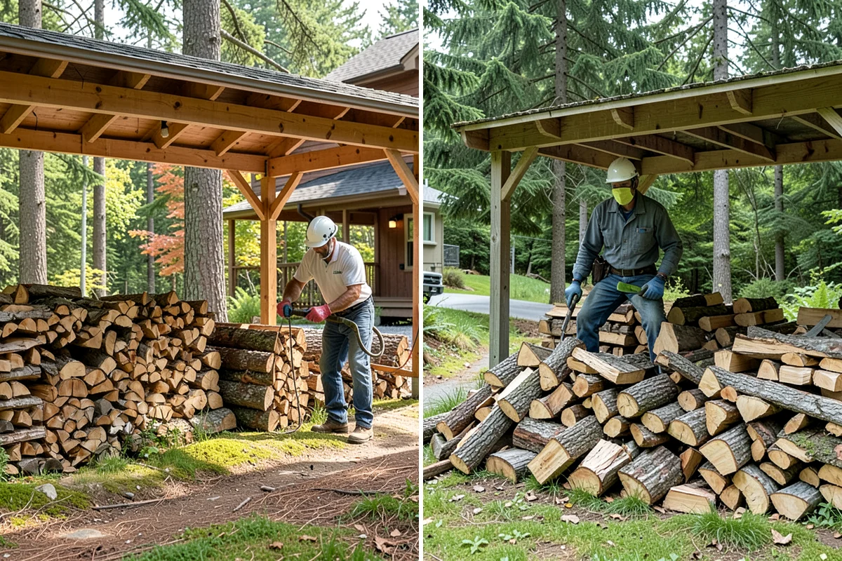 Hotel Firewood in Snoqualmie, King County, WA - Identify each fireplace and fire feature on-site