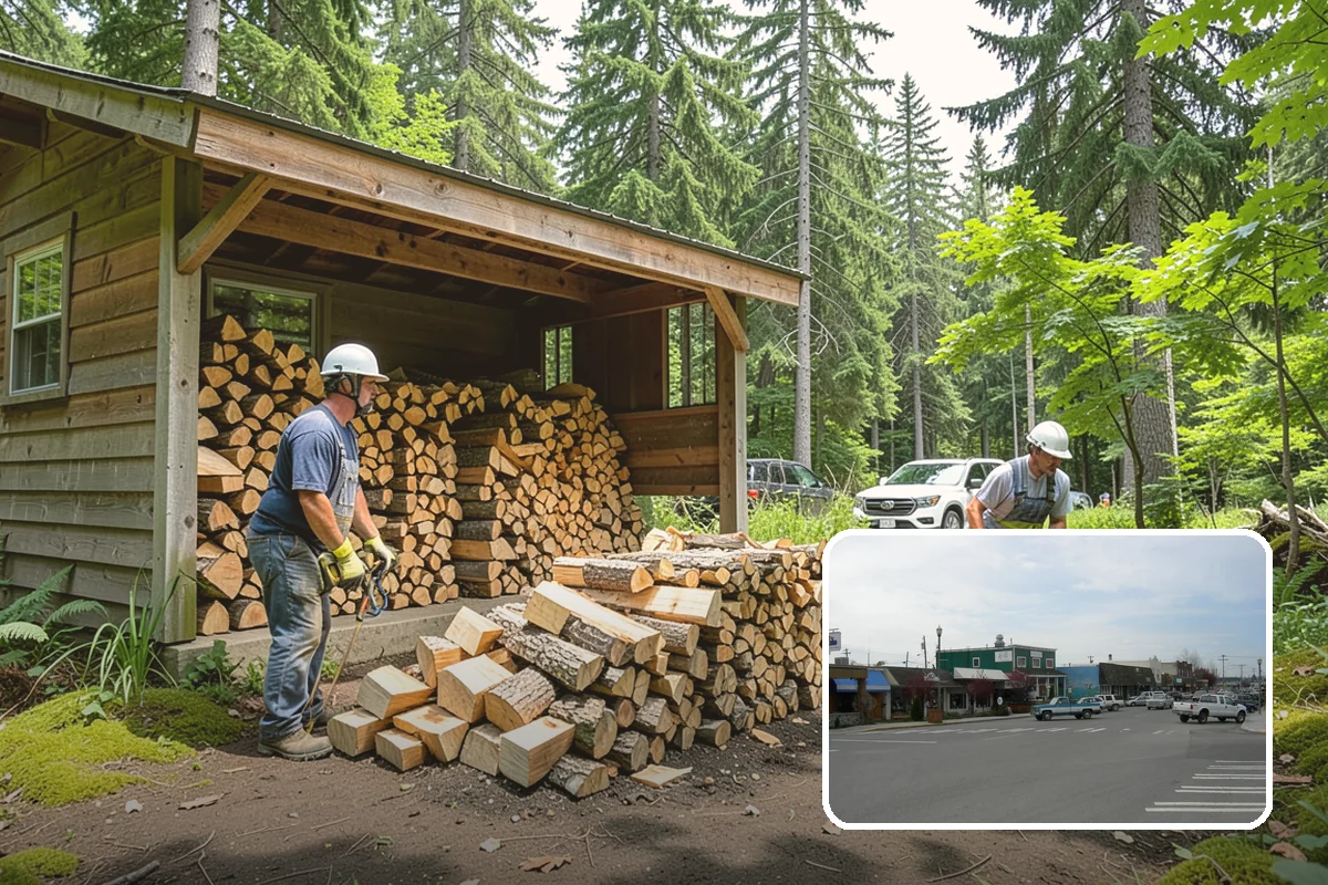 Hotel Firewood in Stanwood, Snohomish County, WA - Dry wood that keeps lobby and patio fires inviting
