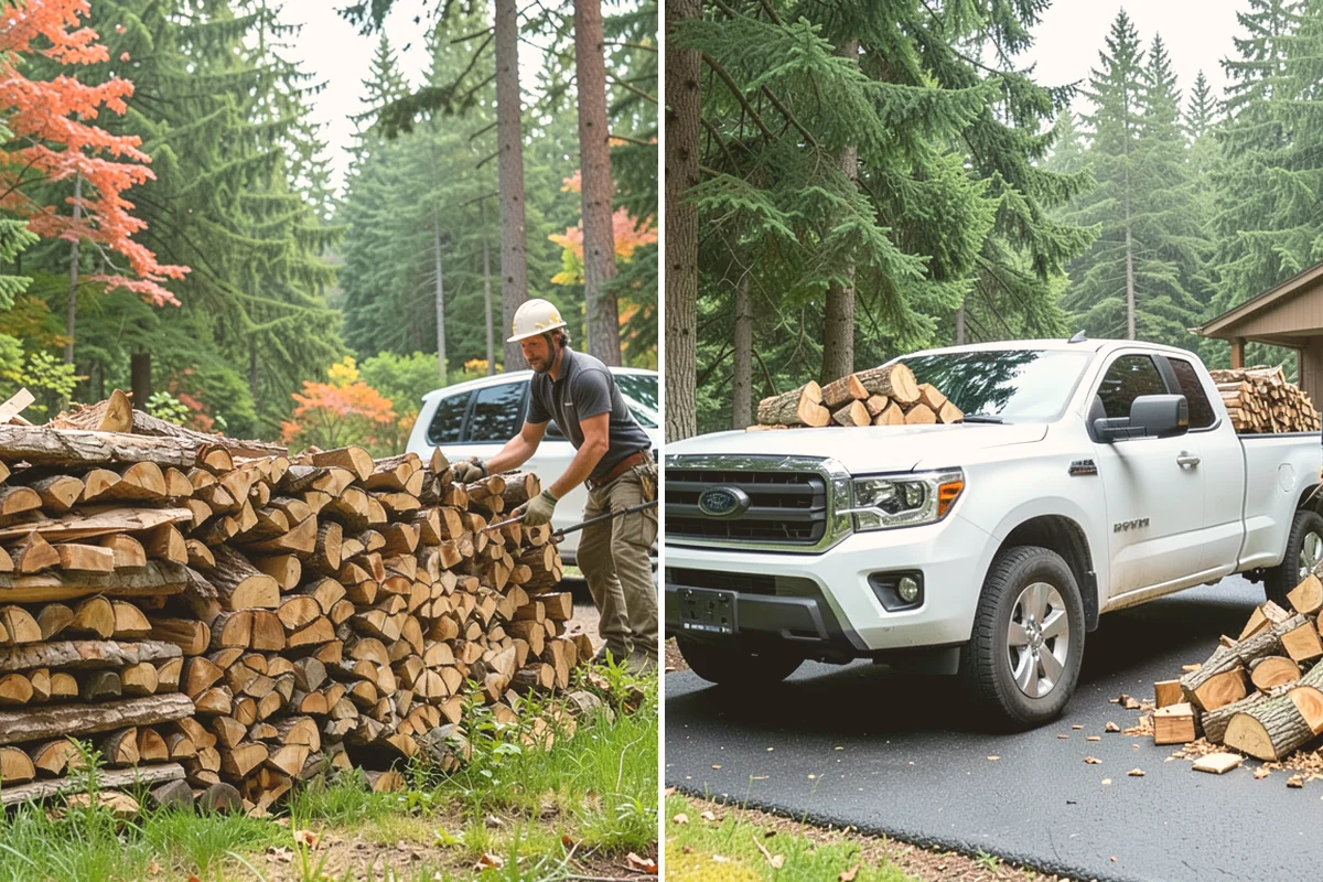 Hotel Firewood in Stanwood, Snohomish County, WA - Identify each fireplace and fire feature on-site