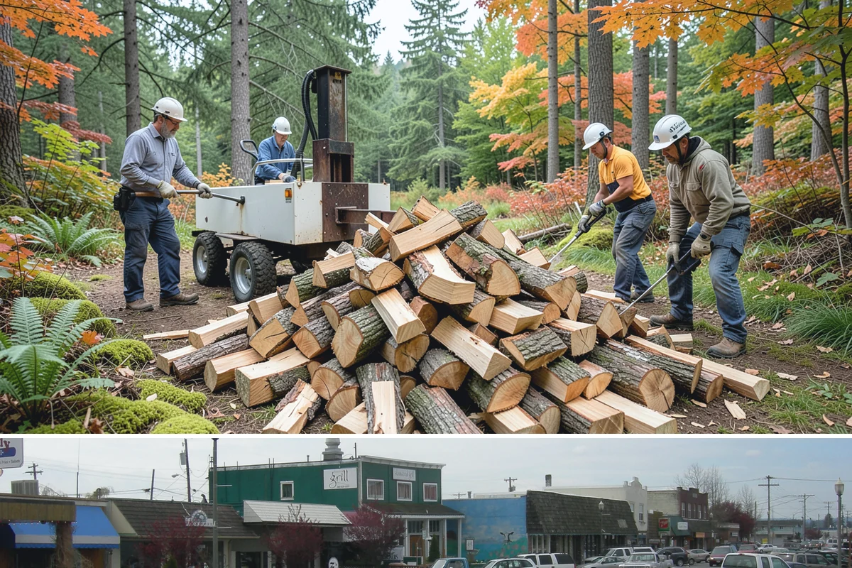 Hotel Firewood in Stanwood, Snohomish County, WA - Boost supply for the fall and winter months when lobby and patio fires run daily.